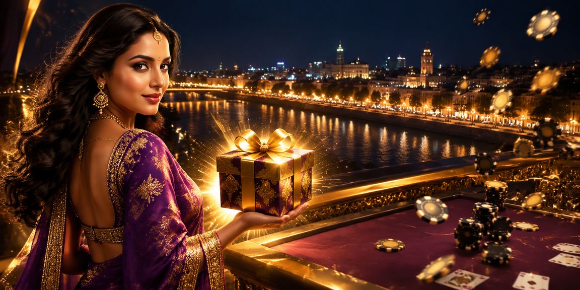 Indian player responsibly enjoying baccarat at casino